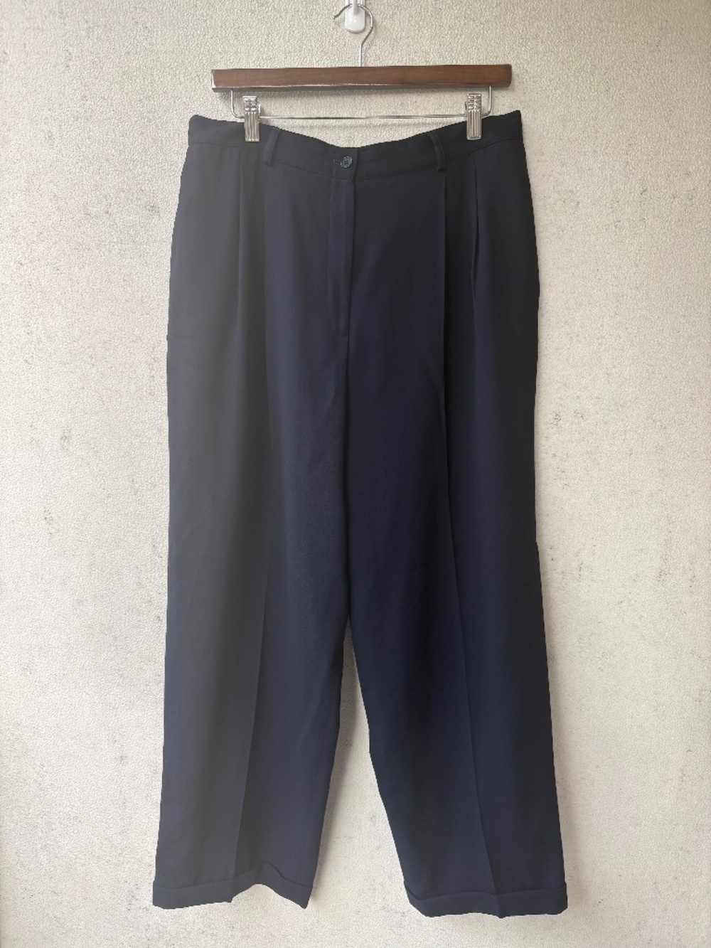 Vintage Lauren Ralph Lauren 100% Wool Navy High Rise Trousers USA